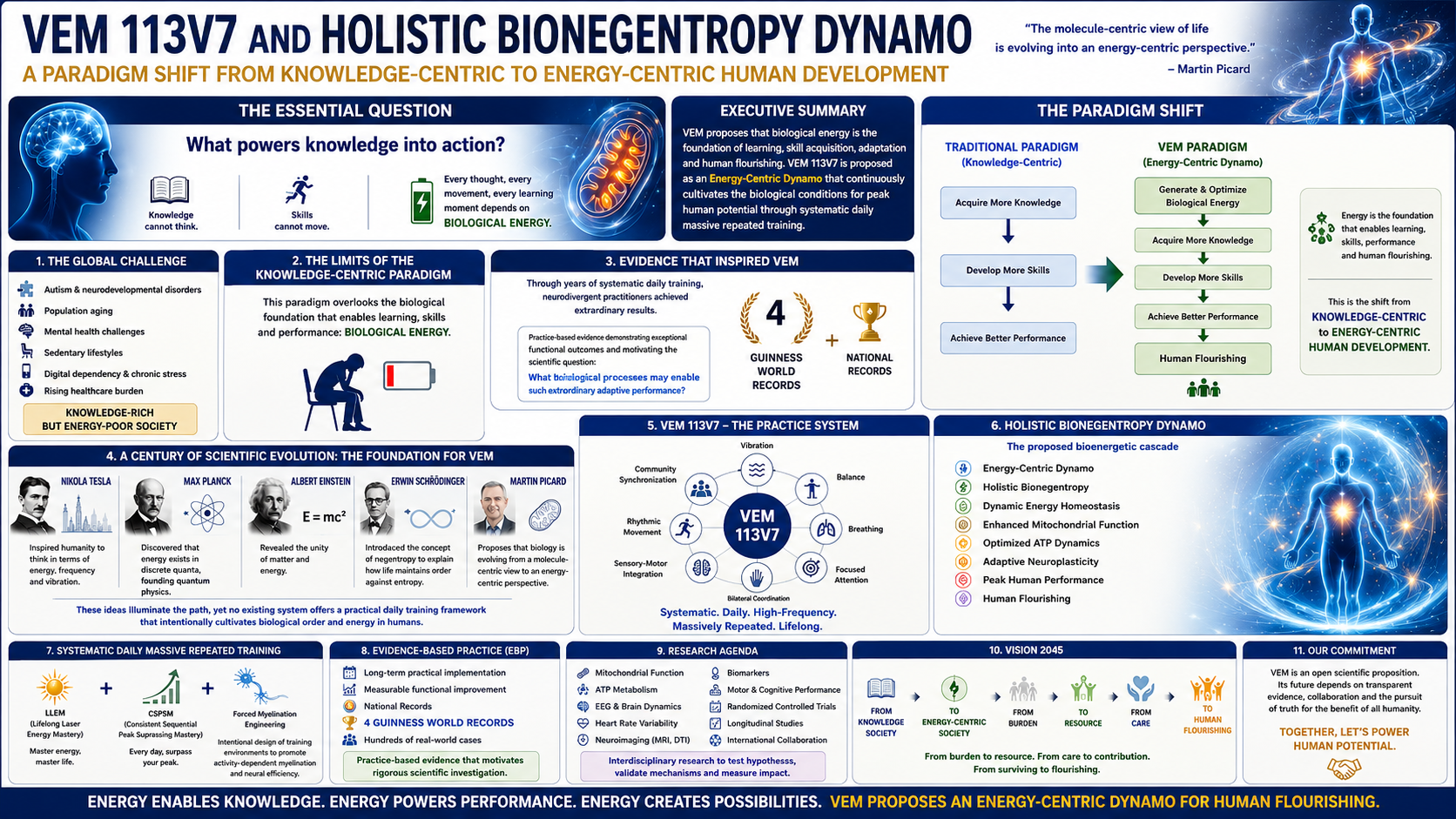 VEM 113V7 and Holistic Bionegentropy Dynamo